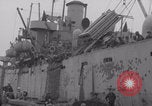 Image of Free French depart landing craft to Cherbourg France, 1944, second 21 stock footage video 65675079354