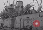 Image of Free French depart landing craft to Cherbourg France, 1944, second 23 stock footage video 65675079354