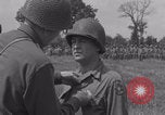 Image of General Manton S Eddy awards medals WW2 Marigny France, 1944, second 33 stock footage video 65675079355