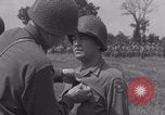 Image of General Manton S Eddy awards medals WW2 Marigny France, 1944, second 34 stock footage video 65675079355