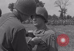 Image of General Manton S Eddy awards medals WW2 Marigny France, 1944, second 35 stock footage video 65675079355