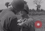 Image of General Manton S Eddy awards medals WW2 Marigny France, 1944, second 37 stock footage video 65675079355