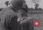 Image of General Manton S Eddy awards medals WW2 Marigny France, 1944, second 39 stock footage video 65675079355