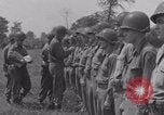Image of General Manton S Eddy awards medals WW2 Marigny France, 1944, second 45 stock footage video 65675079355