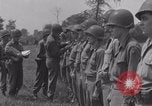 Image of General Manton S Eddy awards medals WW2 Marigny France, 1944, second 46 stock footage video 65675079355