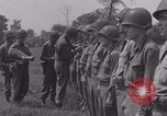 Image of General Manton S Eddy awards medals WW2 Marigny France, 1944, second 51 stock footage video 65675079355