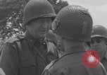 Image of General Manton S Eddy awards medals WW2 Marigny France, 1944, second 58 stock footage video 65675079355