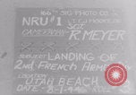 Image of Utah Beach landing Free French assemble Normandy France, 1944, second 1 stock footage video 65675079359