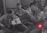 Image of Free French soldiers with civilians Normandy Foucarville France, 1944, second 7 stock footage video 65675079361