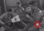 Image of Free French soldiers with civilians Normandy Foucarville France, 1944, second 10 stock footage video 65675079361