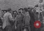 Image of Free French soldiers with civilians Normandy Foucarville France, 1944, second 27 stock footage video 65675079361