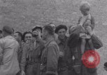 Image of Free French soldiers with civilians Normandy Foucarville France, 1944, second 29 stock footage video 65675079361