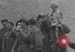 Image of Free French soldiers with civilians Normandy Foucarville France, 1944, second 31 stock footage video 65675079361