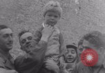 Image of Free French soldiers with civilians Normandy Foucarville France, 1944, second 39 stock footage video 65675079361