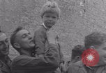Image of Free French soldiers with civilians Normandy Foucarville France, 1944, second 41 stock footage video 65675079361