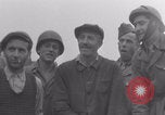 Image of Free French soldiers with civilians Normandy Foucarville France, 1944, second 47 stock footage video 65675079361