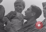 Image of Free French soldiers with Normandy children Foucarville France, 1944, second 25 stock footage video 65675079362
