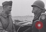 Image of 2nd Armored Division officers meeting Normandy France, 1944, second 17 stock footage video 65675079363