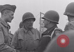 Image of 2nd Armored Division officers meeting Normandy France, 1944, second 30 stock footage video 65675079363