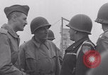 Image of 2nd Armored Division officers meeting Normandy France, 1944, second 31 stock footage video 65675079363