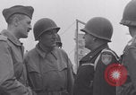 Image of 2nd Armored Division officers meeting Normandy France, 1944, second 32 stock footage video 65675079363
