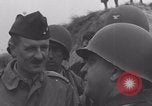 Image of 2nd Armored Division officers meeting Normandy France, 1944, second 46 stock footage video 65675079363