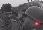 Image of 2nd Armored Division officers meeting Normandy France, 1944, second 47 stock footage video 65675079363