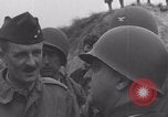 Image of 2nd Armored Division officers meeting Normandy France, 1944, second 48 stock footage video 65675079363