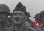 Image of 2nd Armored Division officers meeting Normandy France, 1944, second 49 stock footage video 65675079363