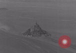 Image of Mont-Saint-Michel aerial view Normandy France, 1944, second 4 stock footage video 65675079366