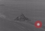 Image of Mont-Saint-Michel aerial view Normandy France, 1944, second 5 stock footage video 65675079366