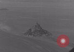 Image of Mont-Saint-Michel aerial view Normandy France, 1944, second 6 stock footage video 65675079366