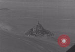 Image of Mont-Saint-Michel aerial view Normandy France, 1944, second 7 stock footage video 65675079366