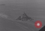 Image of Mont-Saint-Michel aerial view Normandy France, 1944, second 9 stock footage video 65675079366