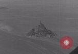 Image of Mont-Saint-Michel aerial view Normandy France, 1944, second 11 stock footage video 65675079366