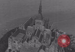 Image of Mont-Saint-Michel aerial view Normandy France, 1944, second 15 stock footage video 65675079366