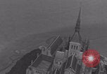 Image of Mont-Saint-Michel aerial view Normandy France, 1944, second 17 stock footage video 65675079366