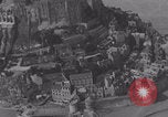 Image of Mont-Saint-Michel aerial view Normandy France, 1944, second 28 stock footage video 65675079366