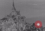 Image of Mont-Saint-Michel aerial view Normandy France, 1944, second 31 stock footage video 65675079366