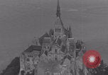 Image of Mont-Saint-Michel aerial view Normandy France, 1944, second 36 stock footage video 65675079366