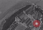 Image of Mont-Saint-Michel aerial view Normandy France, 1944, second 53 stock footage video 65675079366