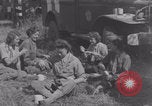 Image of French army nurses WW2 Lessay France, 1944, second 1 stock footage video 65675079368
