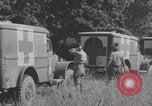 Image of French nurses prepare ambulance Lessay France, 1944, second 19 stock footage video 65675079369