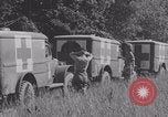 Image of French nurses prepare ambulance Lessay France, 1944, second 22 stock footage video 65675079369