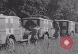 Image of French nurses prepare ambulance Lessay France, 1944, second 23 stock footage video 65675079369