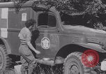 Image of French nurses prepare ambulance Lessay France, 1944, second 30 stock footage video 65675079369