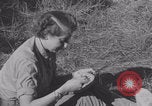 Image of French nurses prepare ambulance Lessay France, 1944, second 32 stock footage video 65675079369