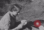 Image of French nurses prepare ambulance Lessay France, 1944, second 34 stock footage video 65675079369