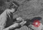 Image of French nurses prepare ambulance Lessay France, 1944, second 36 stock footage video 65675079369