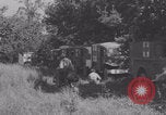 Image of French nurses prepare ambulance Lessay France, 1944, second 57 stock footage video 65675079369
